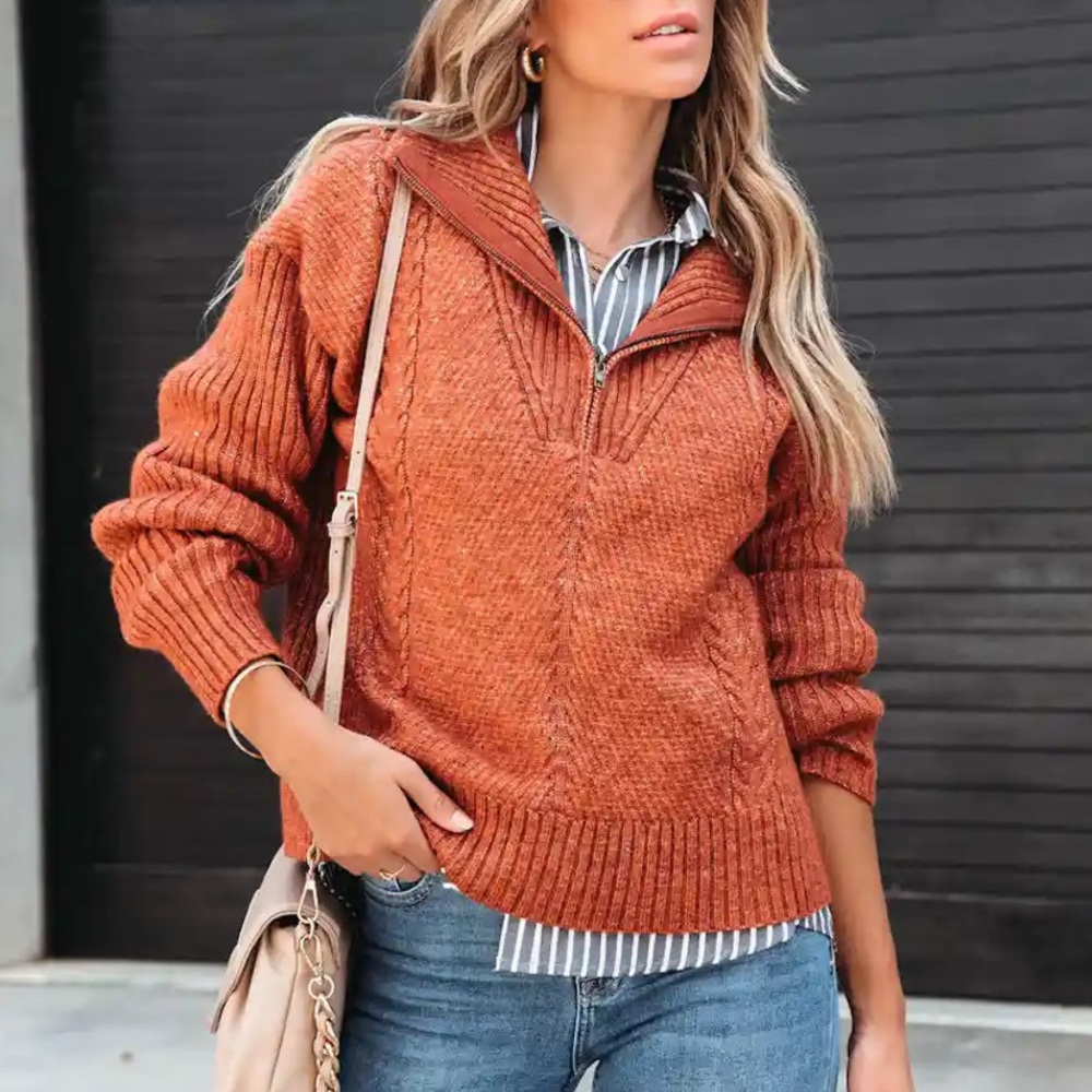 Fall Thrills Cable Knit Sweater